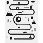 Alfombra Vinílica Road Trip BW